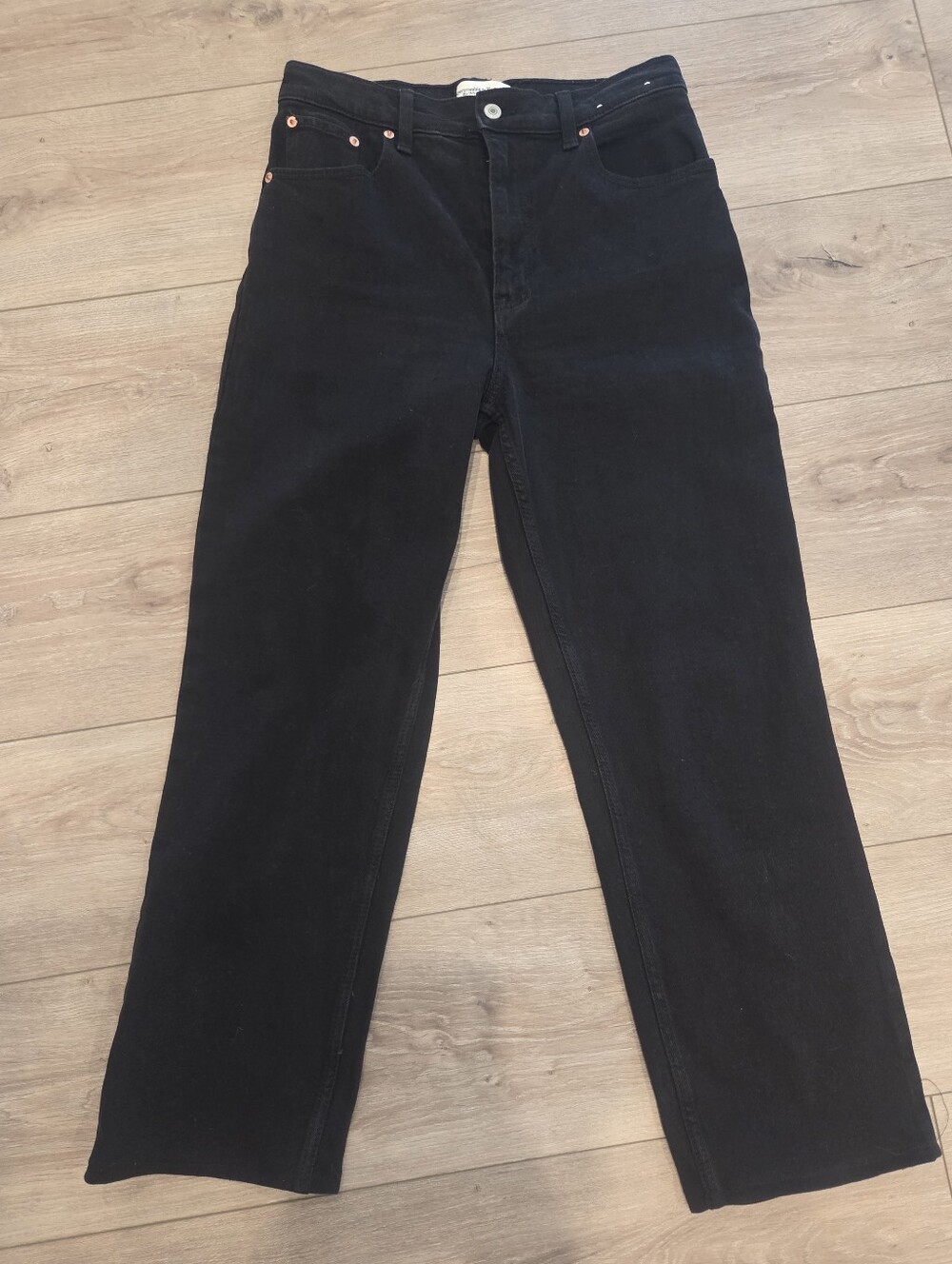 Abercrombie & Fitch The '90s Straight Ultra High Rise Jeans - Black